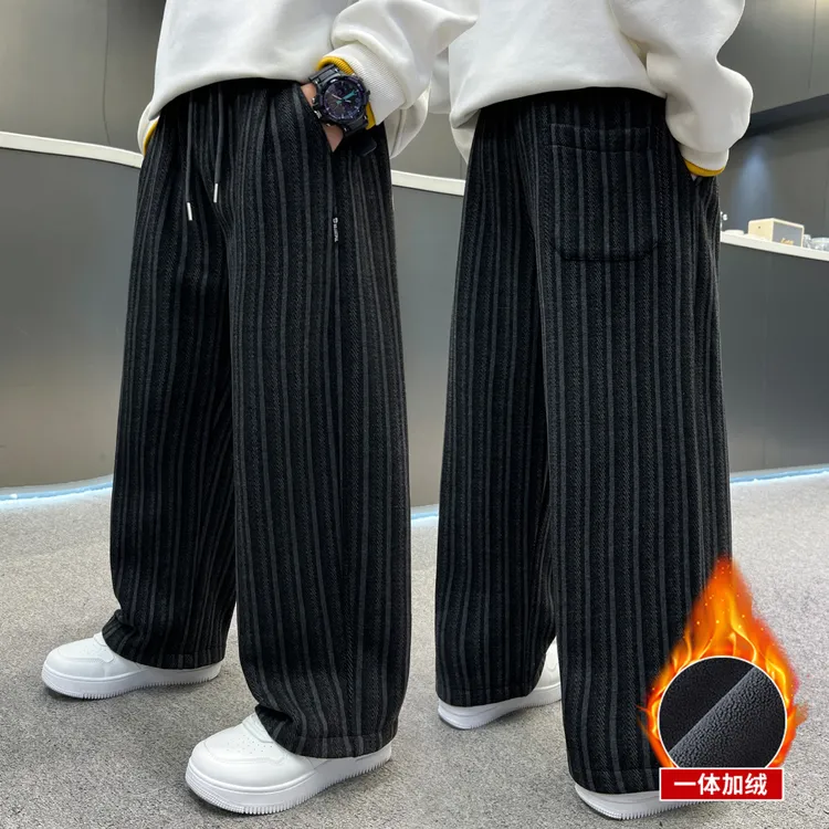 儿童装男童裤子秋冬款2025新款卫裤冬装中大童冬季男孩休闲裤加绒