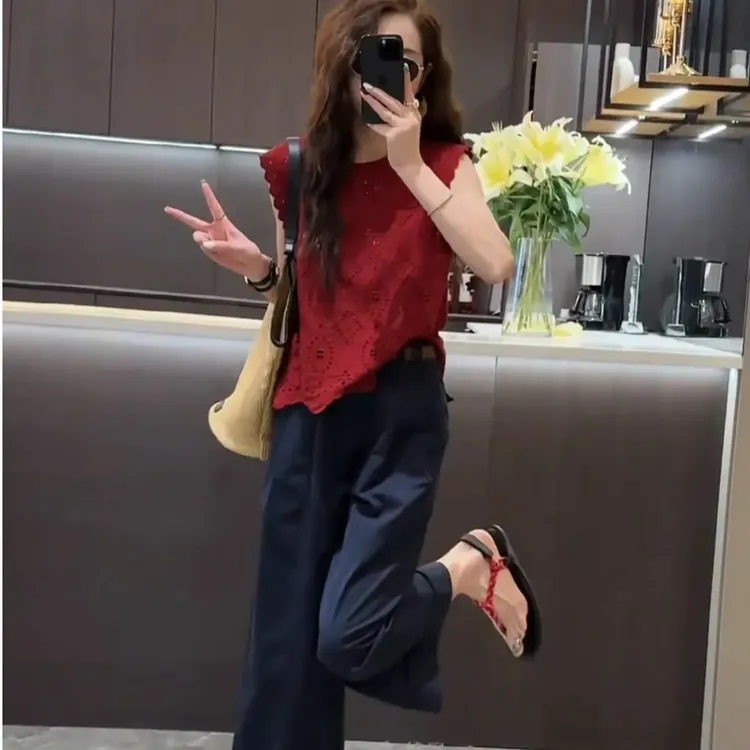 今年流行小个子减龄一整套穿搭高级感2025网红炸街上衣套装女夏季