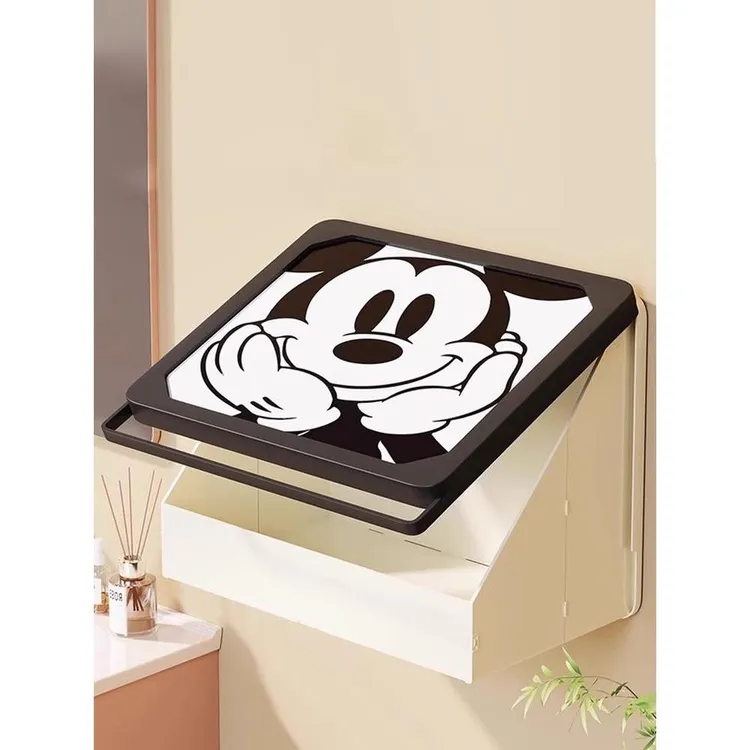 浴室装饰画卫生间放衣服神器多功能可折叠挂画防水洗澡家用收纳盒