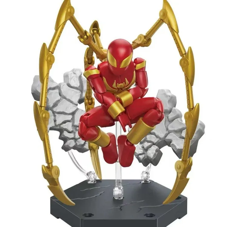 奇妙漫威蜘蛛侠无限版第一弹宇宙英雄可动拼装积木模型男孩玩具礼