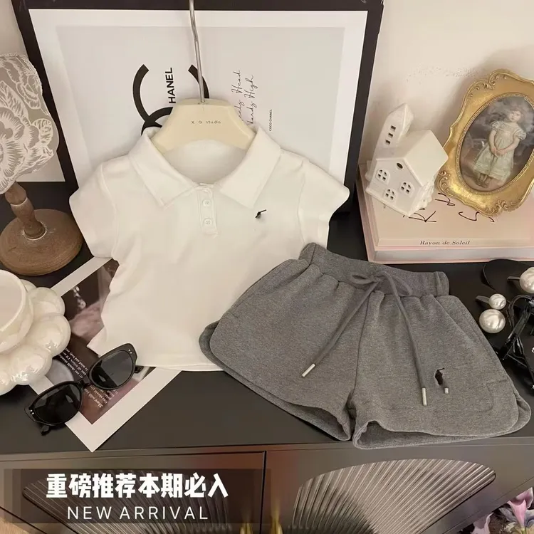 女童夏装套装儿童夏季洋气时髦两件套中小童2025新款