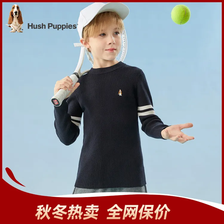 S暇步士童装春秋款儿童针织衫圆领套头休闲长袖毛衣HPRQBD35CD687