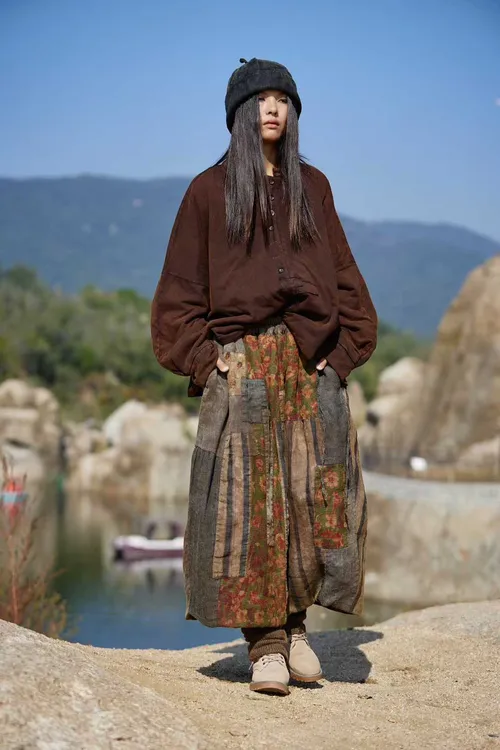 【大漂亮推荐】麻依者2025年新款棉衣#H-1360