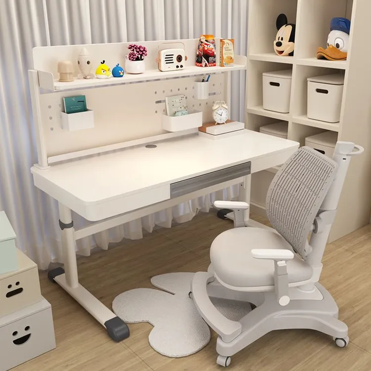 儿童升降学习桌椅2025新款初中生学习桌子儿童专用书桌学习书桌椅