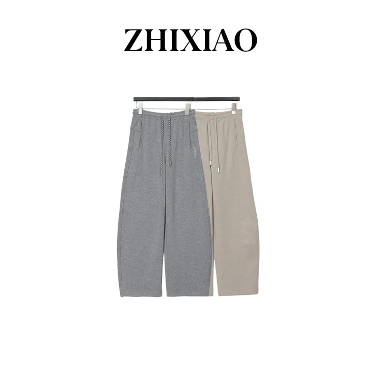 【ZHIXIAO】秋冬新款：加绒刺绣休闲卫裤879