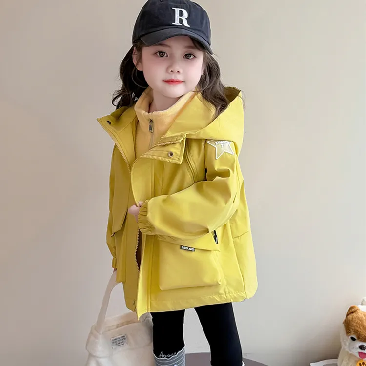 女童冲锋衣外套秋冬2025新款儿童秋装女宝宝三合一冬季摇粒绒衣服
