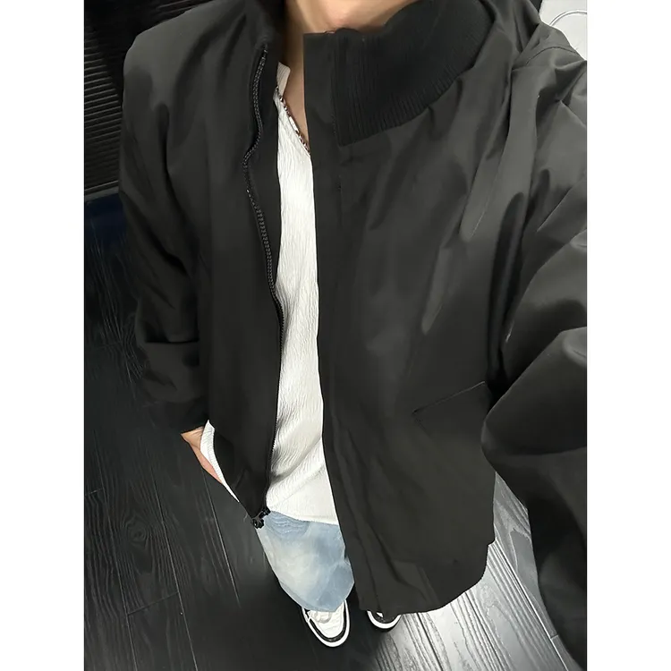 cleanfit短款工装夹克外套男春秋冬棒球棉服早秋穿搭美式飞行外套