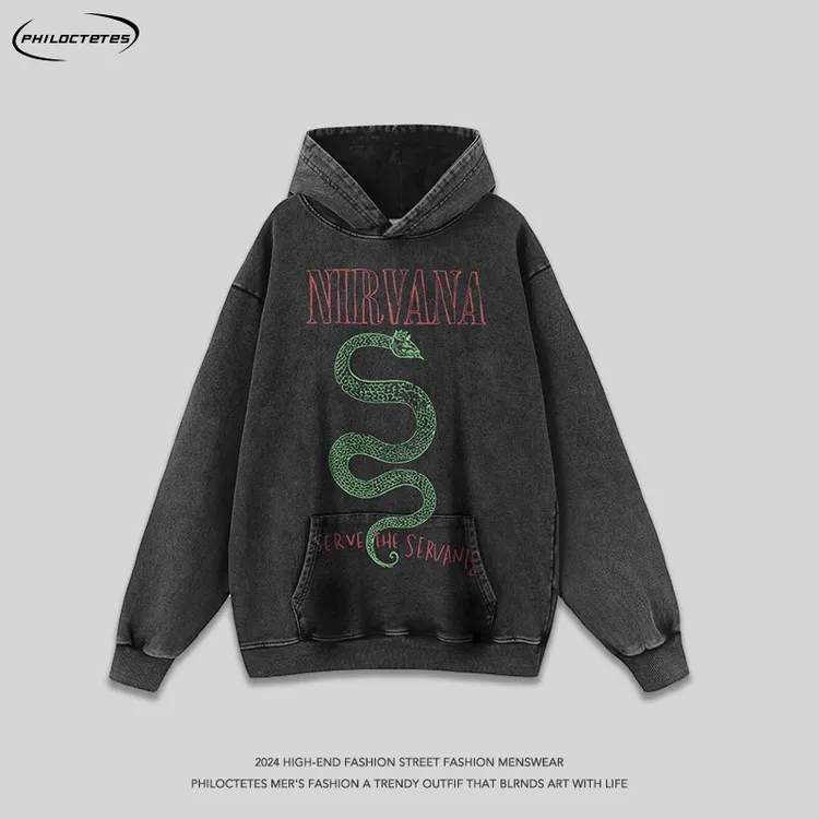 美式街头oversize重磅做旧洗水男女宽松风嘻哈潮牌长袖卫衣秋