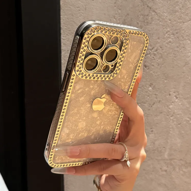 新款高级滴胶贝壳纹适用iPhone16promax手机壳15苹果14高颜值13女