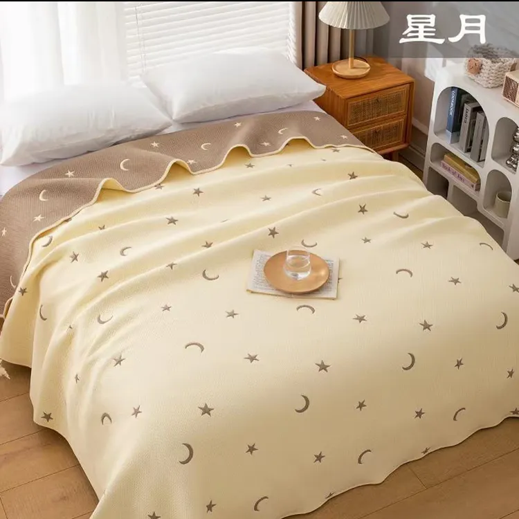 韩国毯220/230秋冬款加厚双面提花防滑保温床盖亲肤