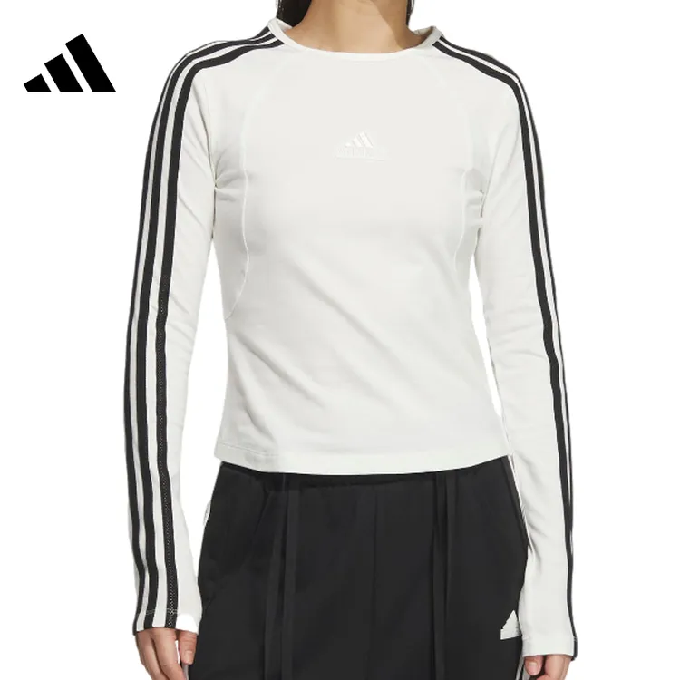 adidas阿迪达斯女子W 3S TEE针织无领长T恤JW4643