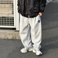 XDZZ二狗25ss秋冬季宽松阔腿加绒潮流男士直筒韩版休闲裤2570