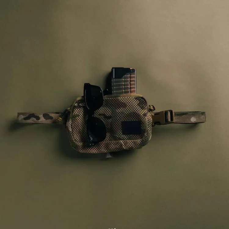 云网multicam小胸包腰包MC迷彩网眼斜挎包 极简男女腋下信封包UTX