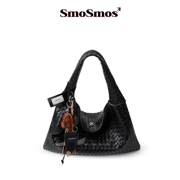 SmoSmos 【波嬉风.编织包】原创夏季25职场通勤腋下单肩包大容量