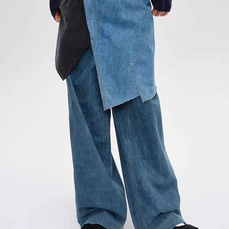 【新品】设计师品牌SHORT SENTENCE 25AW解构拼接牛仔裙裤