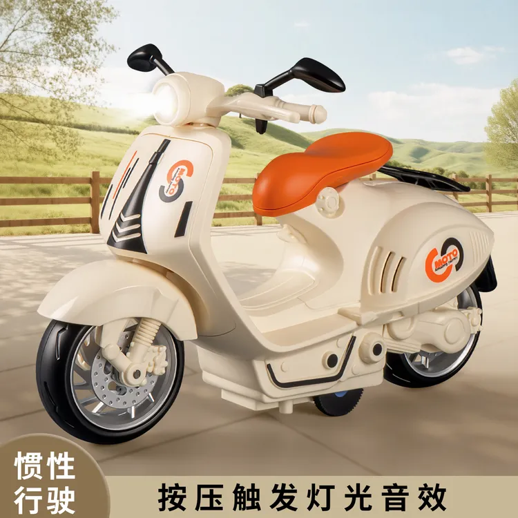 摩托车玩具惯性儿童小汽车男孩3到6岁小摩托车宝宝声光车玩具新款