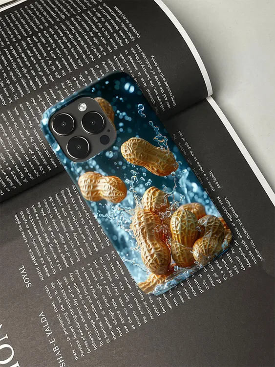 水中花生手机壳适用于苹果16promax17华为荣耀vivo小米等