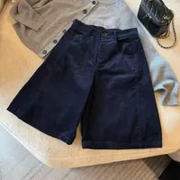 米可/MK-2794LJ【灯芯绒休闲阔腿裤七分裤】时尚秋季新款七分裤
