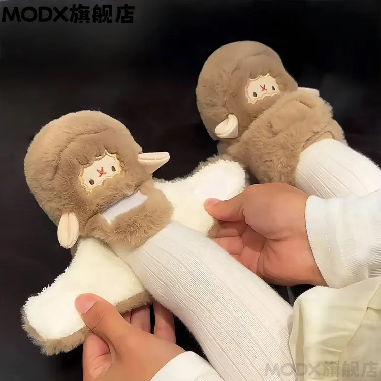 MODX可爱小羊~秋冬婴儿学步鞋宝宝学步袜步前鞋防滑加绒保暖软底