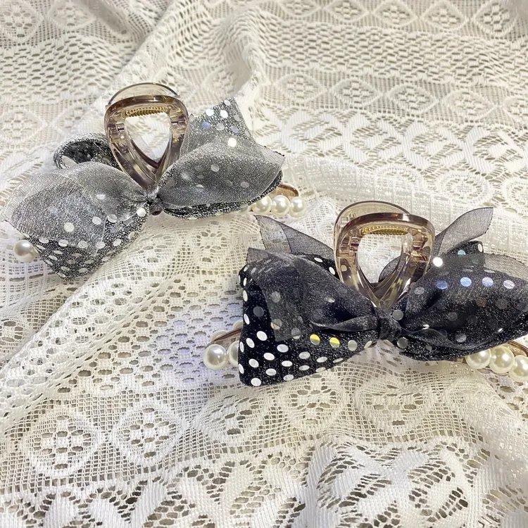 韩国Eunoia Nero【爆款仙气双面蝴蝶结抓夹】5114