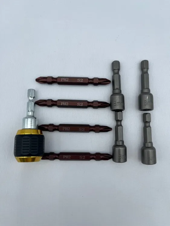 9件套快速接头弹出式六角插口转换头电钻通用转换器重型长杆