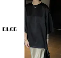 DLCR【大琳】2025夏季清仓福利短袖圆领宽松轻奢休闲醋酸短袖