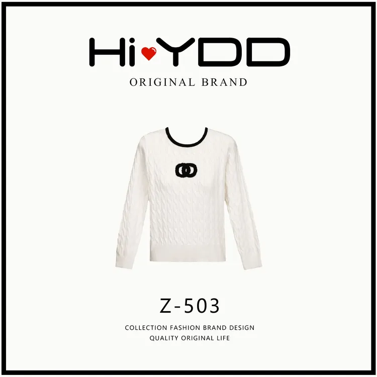 YDD•「Z-503」秋款小香高级感条纹针织衫小众显瘦毛衣上衣HS-835