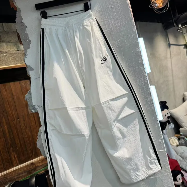 吾2025【Y】4月6日 儿童男童女童时尚白色拉条工装裤5201-