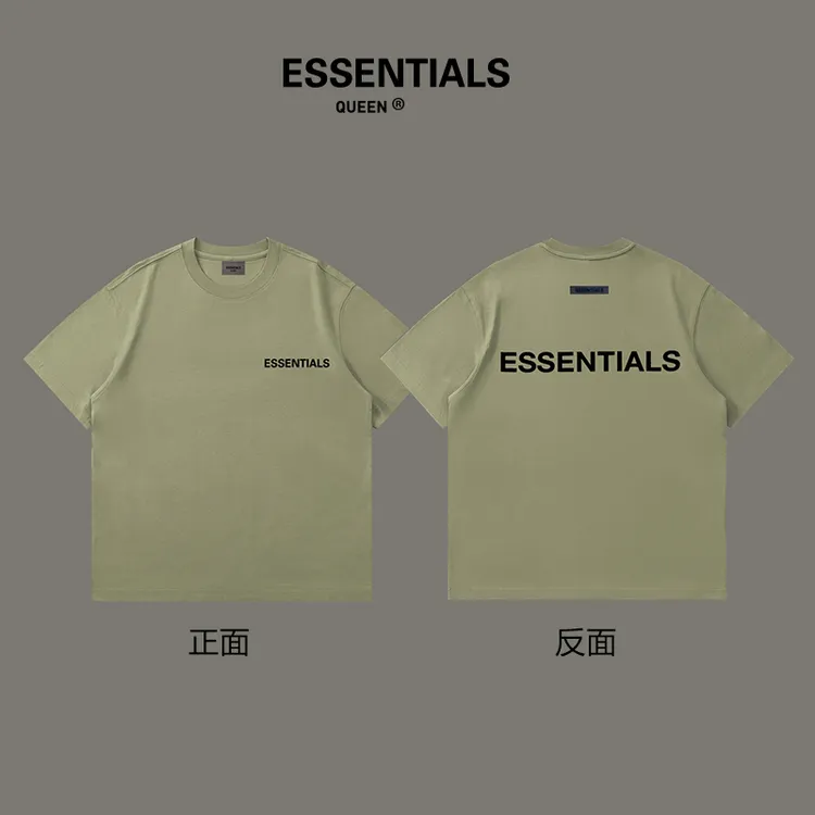 ESSENTIALS QUEEN新款夏季美式复古短袖纯棉重磅宽松情侣印花T恤