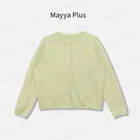 【小皮草】Mayya Plus麦芽定制气质显瘦流光风毛织开衫32537267
