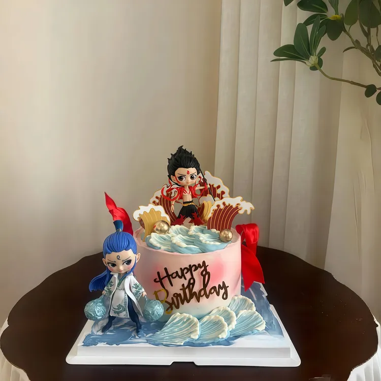 8喜冰淇淋夹心哪吒蛋糕生日男孩女孩全国同城免费配送