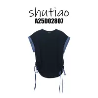 【SHUTIAO】2025夏季：新款小众设计款T恤A25D02807