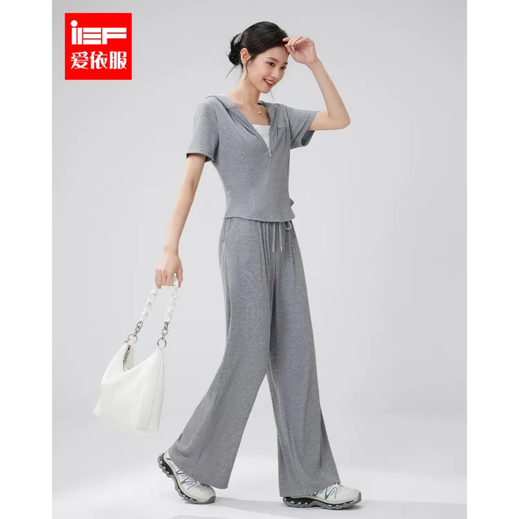 IEF/爱依服618时尚套装2025夏季新款韩版时尚休闲百搭上下套裤