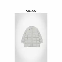 木岸MUAN:《老故事羽绒服》定制复古翻领90白鸭羽绒服女D-JD-7717-1