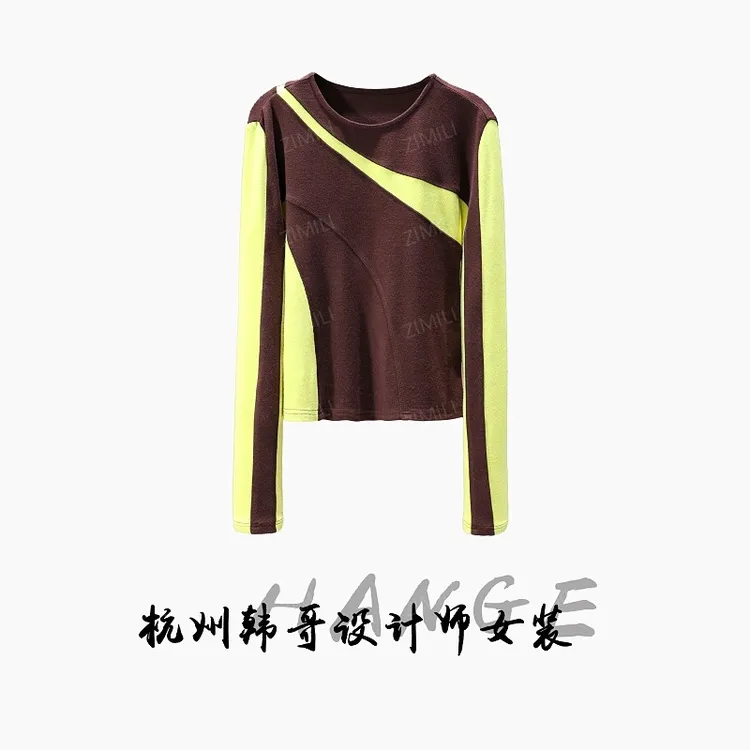 【韩哥欧货女装】冬季加厚羊毛《咖啡色》高弹显瘦打底上衣26390-K0