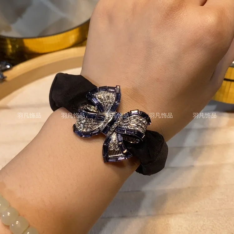 羽凡原创2618瑞丽风发圈发绳黑色民族风日韩皮筋轻职风气质精致