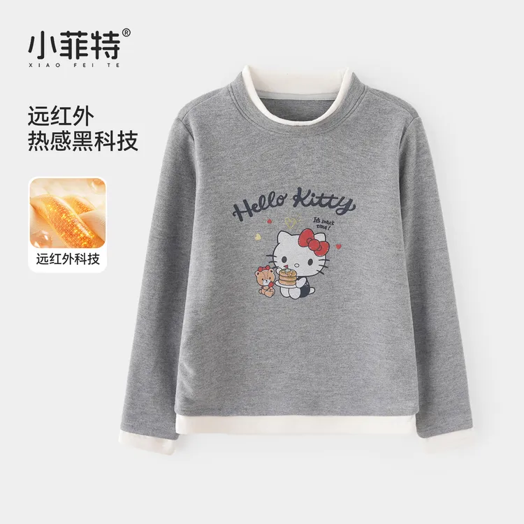 小菲特女童冬装加厚打底衫中大童保暖上衣儿童休闲衣服YNYD56447
