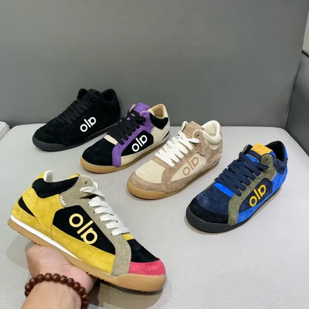 2025秋季新款韩版系带拼色透气防滑软底休闲鞋时尚运动痞帅潮男鞋