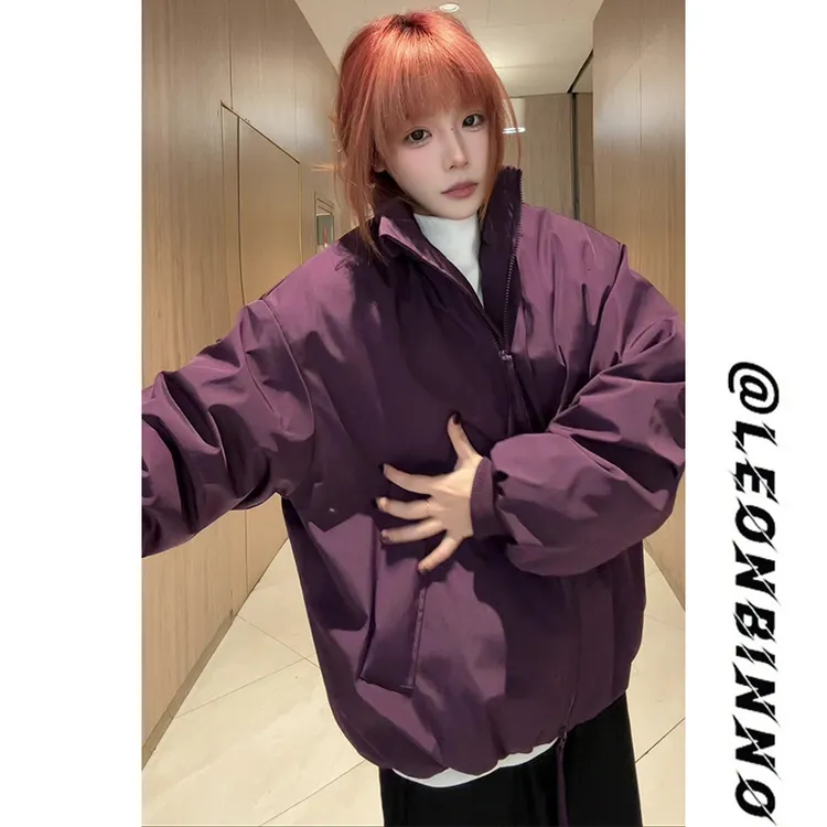 美式bomber棉服外套男冬季加棉加厚拼接设计感棉衣棉袄三防夹克男