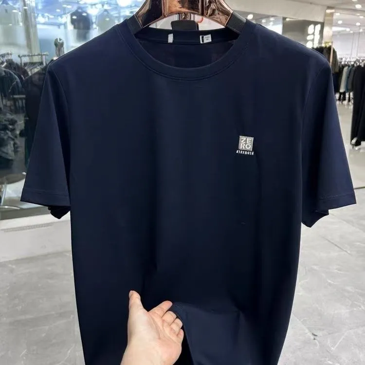 【H家直接下单】清仓夏季短袖印花简约亲肤男士圆领T恤