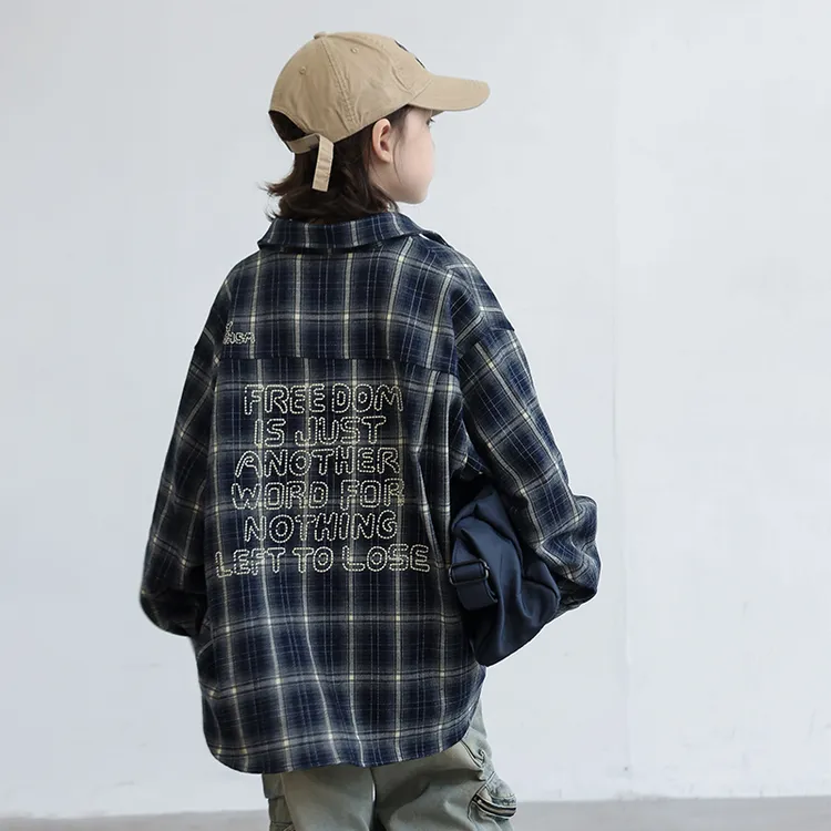 【2025秋款上新】男童外套儿童休闲韩版春秋款衬衫长袖中大童帅气潮