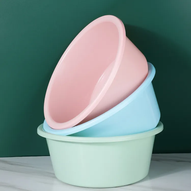 加厚洗脸盆塑料脸盆大号洗菜盆家用儿童洗澡洗脚盆洗衣盆折叠脸盆