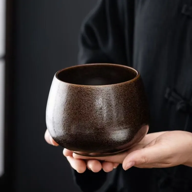高端建水茶洗水盂大号废水桶陶瓷中式烟灰缸爆款2025新款茶渣缸