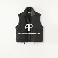 AP洛哥54067MY【冬遇马甲/黑标】匈牙利95白鹅绒+牛皮翻领羽绒女装