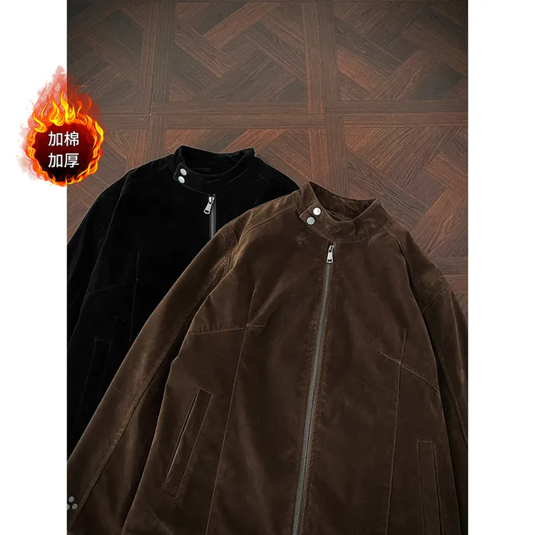 复古棉衣立领宽松男士抗皱短款韩版男式机能风夹克 