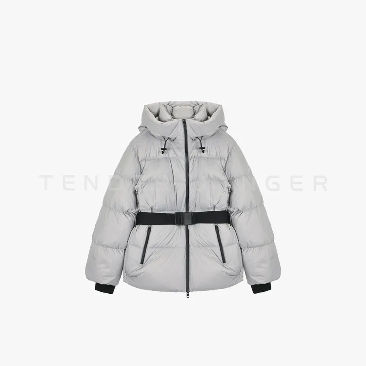 Tender Jinger｜线下专供休闲系带收腰连帽短款鹅绒服T54CH50494