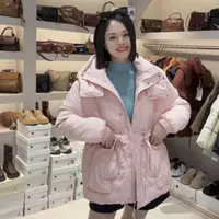 珍姐家羽羽收腰中长款外套9903货号