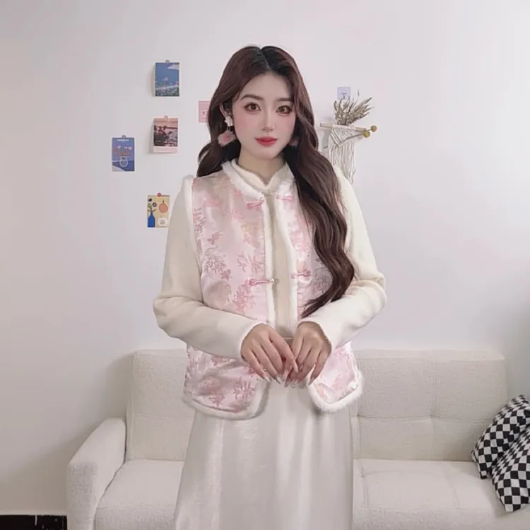 IEF/爱依服2025年冬季新中式设计感气质百搭高级马甲外套