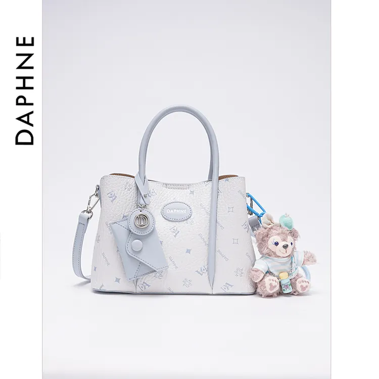 Daphne/达芙妮波士顿可爱单肩包甜美少女风斜挎包通勤水桶包25052