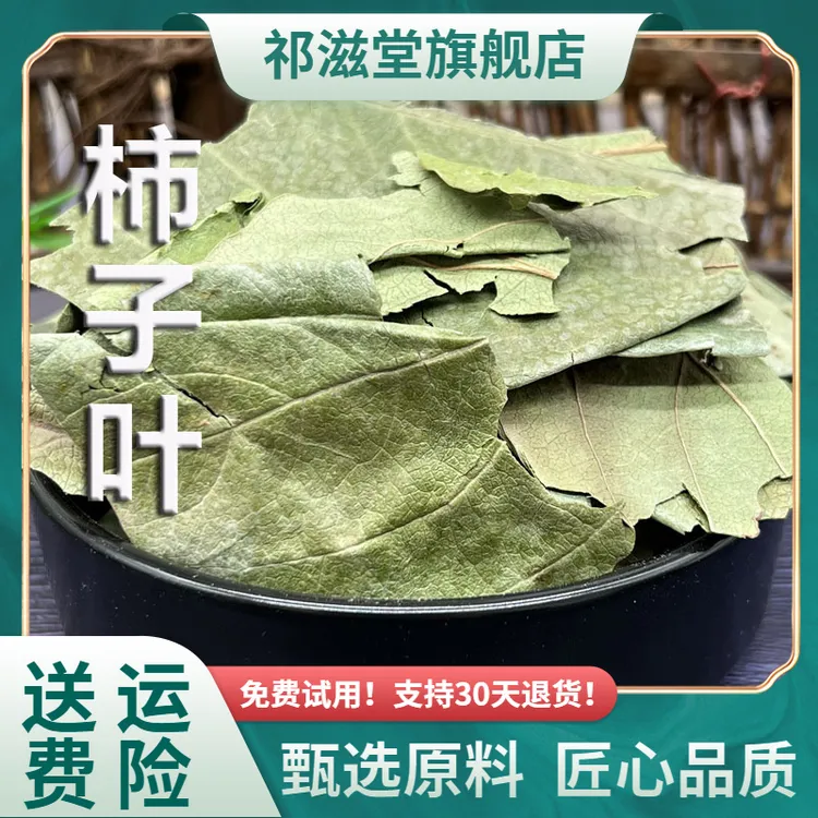 柿子叶中药材干柿子叶茶霜打后的柿叶新鲜柿子树叶泡水喝柿子叶粉